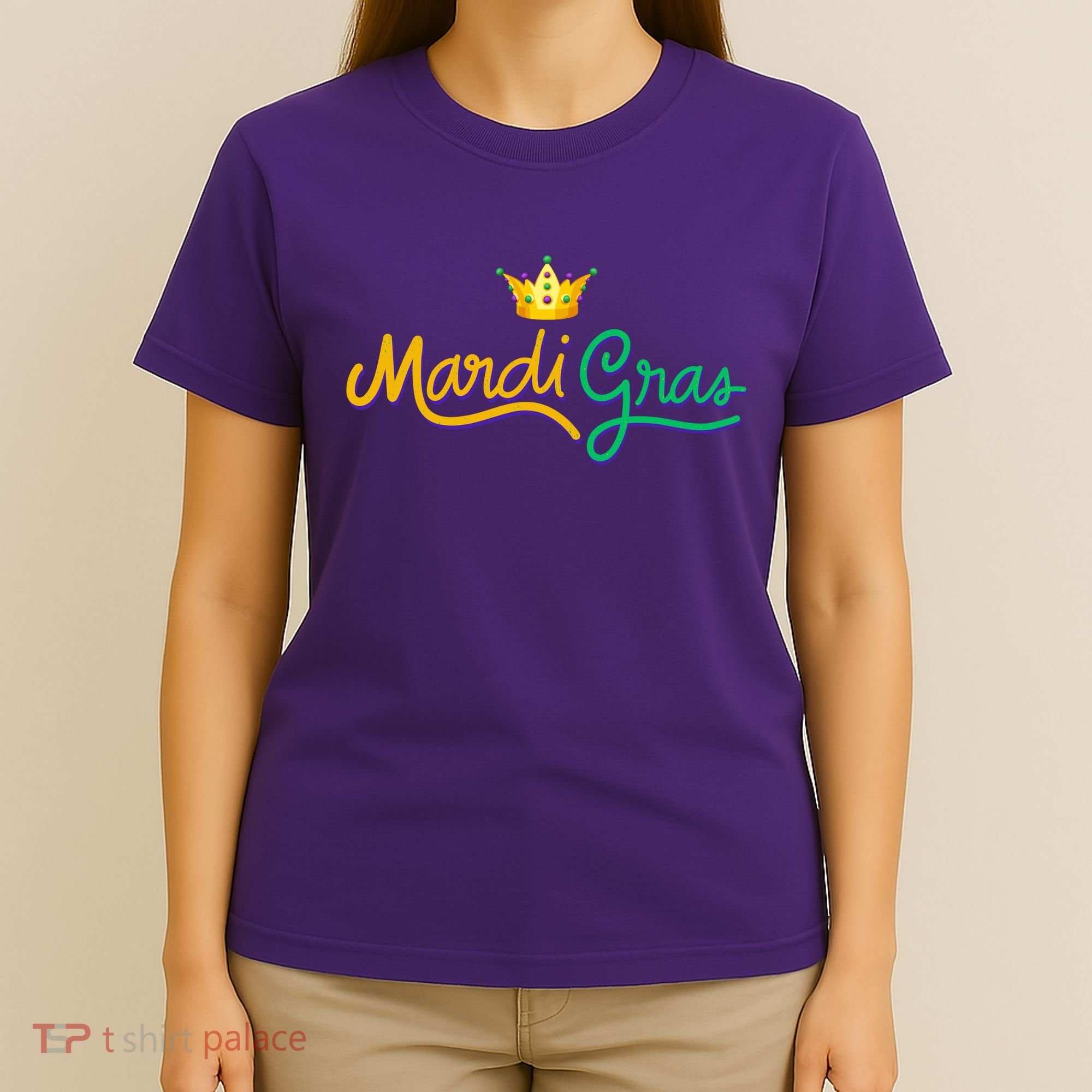 Mardi Gras Crown Celebration T-Shirt