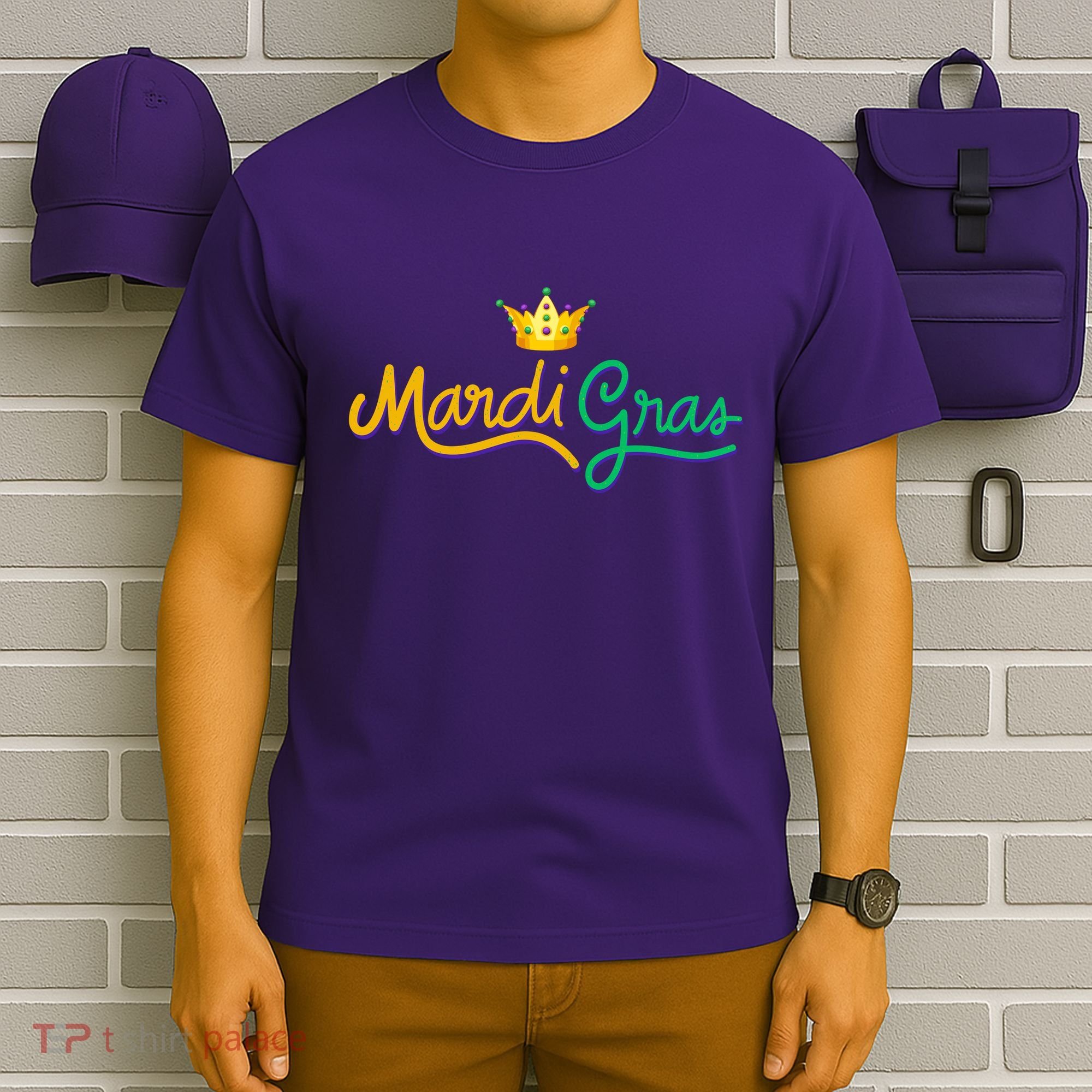 Mardi Gras Crown Celebration T-Shirt
