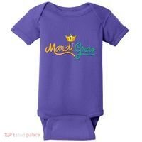 Mardi Gras Crown Celebration Baby Bodysuit thumb 0