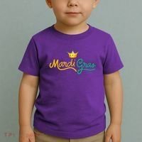 Mardi Gras Crown Celebration Toddler T-Shirt thumb 2