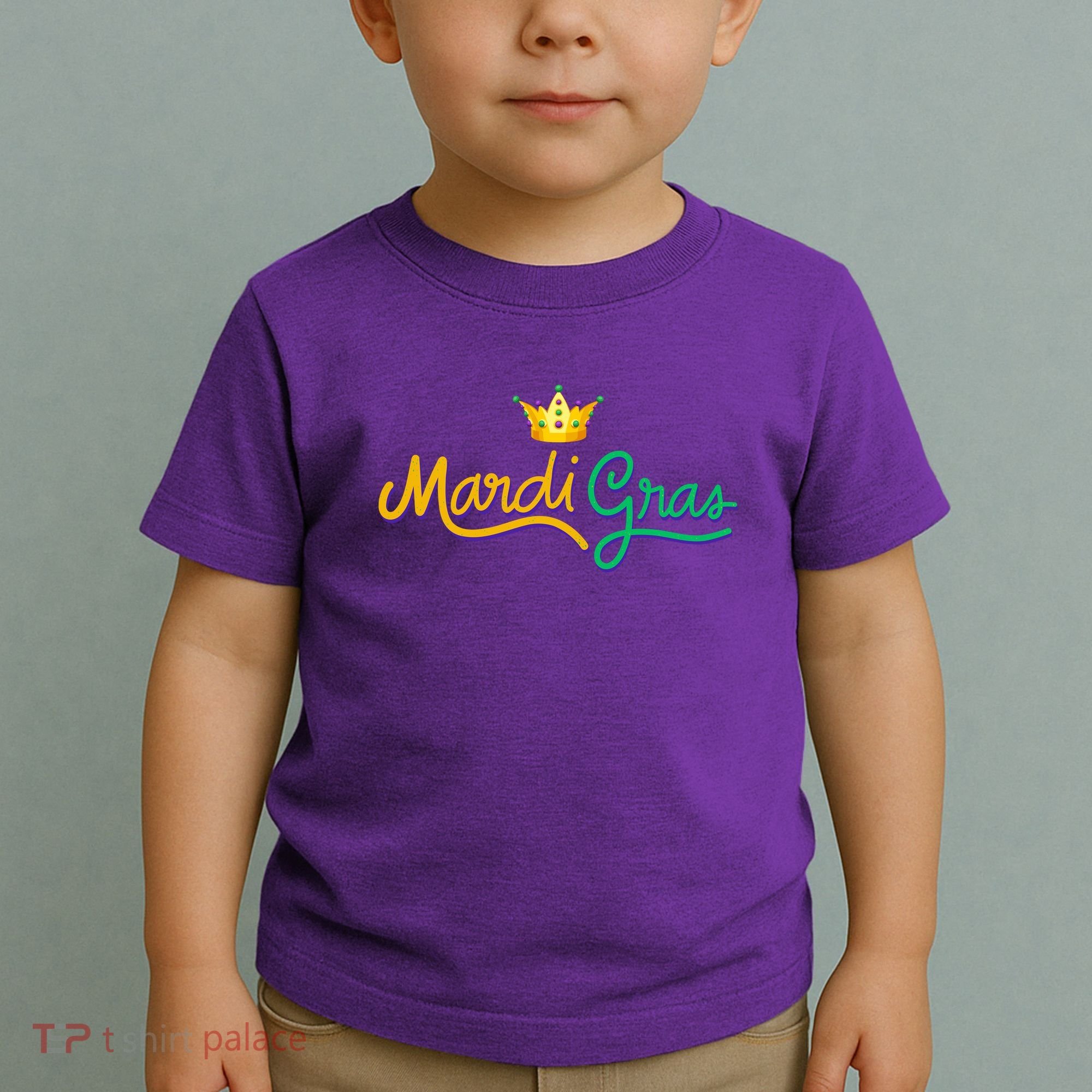 Mardi Gras Crown Celebration Toddler T-Shirt