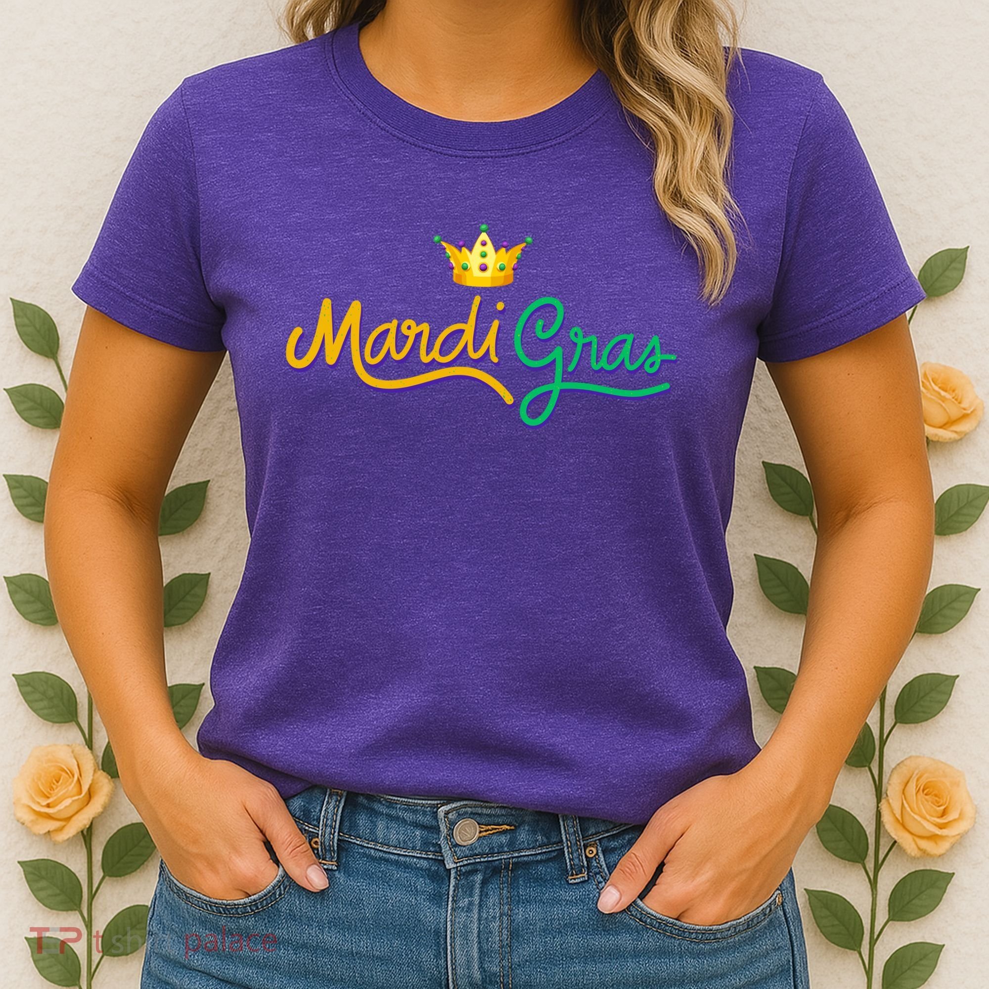 Mardi Gras Crown Celebration Women's T-Shirt