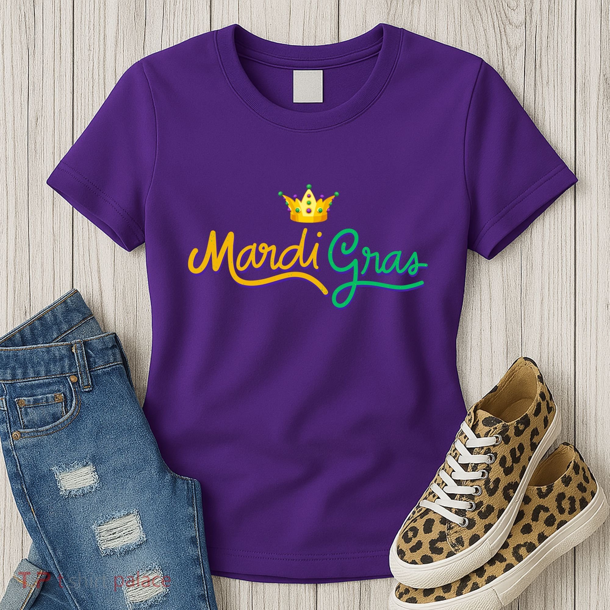 Mardi Gras Crown Celebration Women's T-Shirt