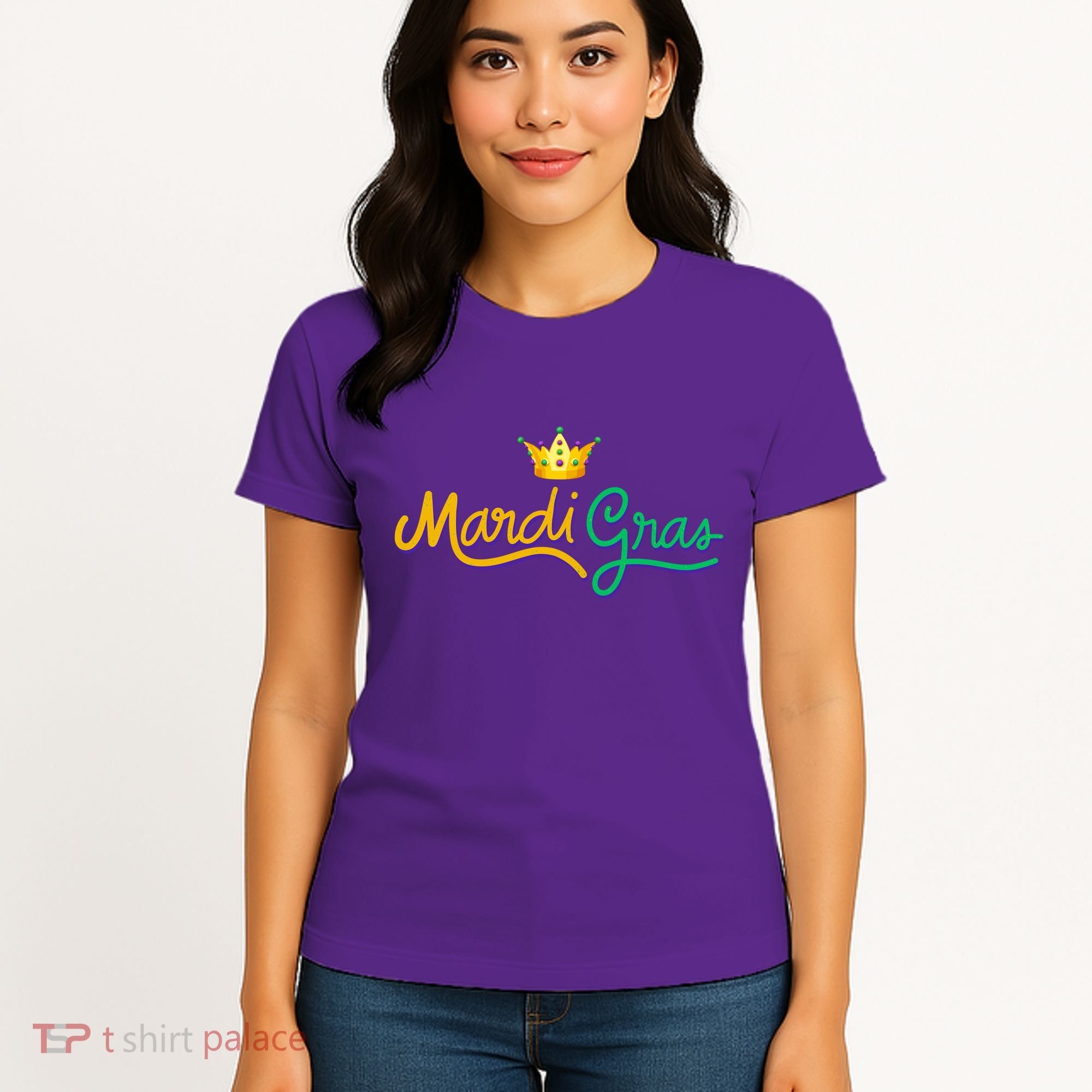Mardi Gras Crown Celebration Women's T-Shirt