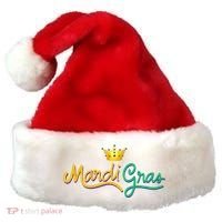 Mardi Gras Crown Celebration Santa Hat thumb 0