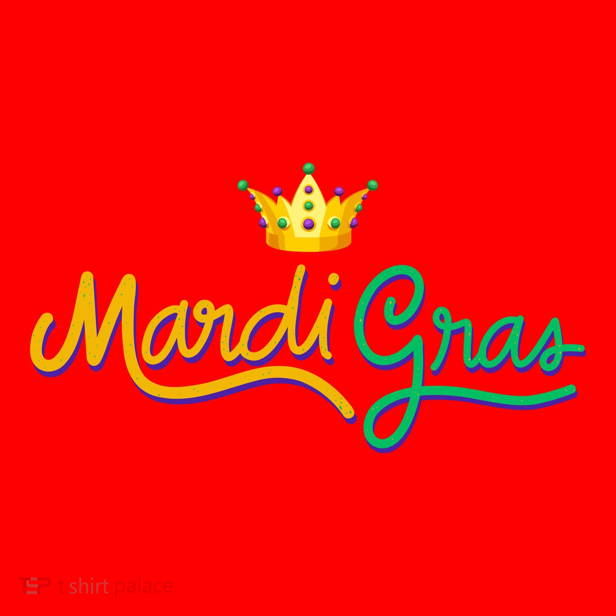 Mardi Gras Crown Celebration Santa Hat