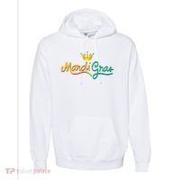 Mardi Gras Crown Celebration Comfort Colors Garment-Dyed Hooded Sweatshirt thumb 0