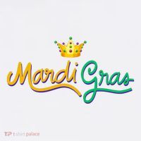 Mardi Gras Crown Celebration Comfort Colors Garment-Dyed Hooded Sweatshirt thumb 2