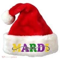 Mardi Gras Celebration Festive Santa Hat thumb 0
