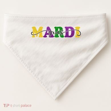 Mardi Gras Celebration Festive USA-Made Doggie Bandana