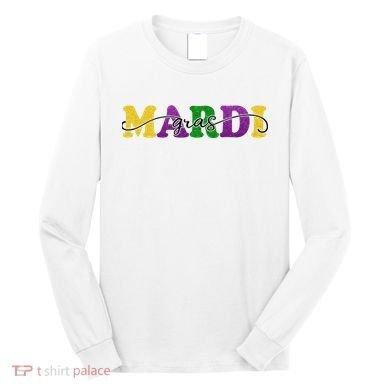 Mardi Gras Celebration Festive Long Sleeve Shirt
