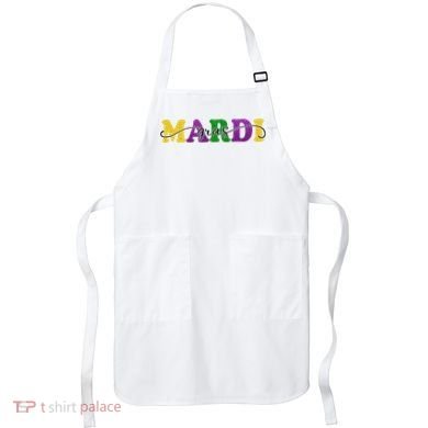 Mardi Gras Celebration Festive Apron
