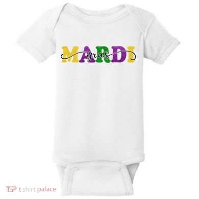 Mardi Gras Celebration Festive Baby Bodysuit
