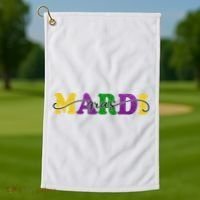 Mardi Gras Celebration Festive Golf Towel thumb 1