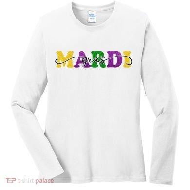 Mardi Gras Celebration Festive Women's Long Sleeve Shirt