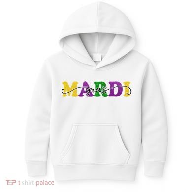 Mardi Gras Celebration Festive Kids Hoodie
