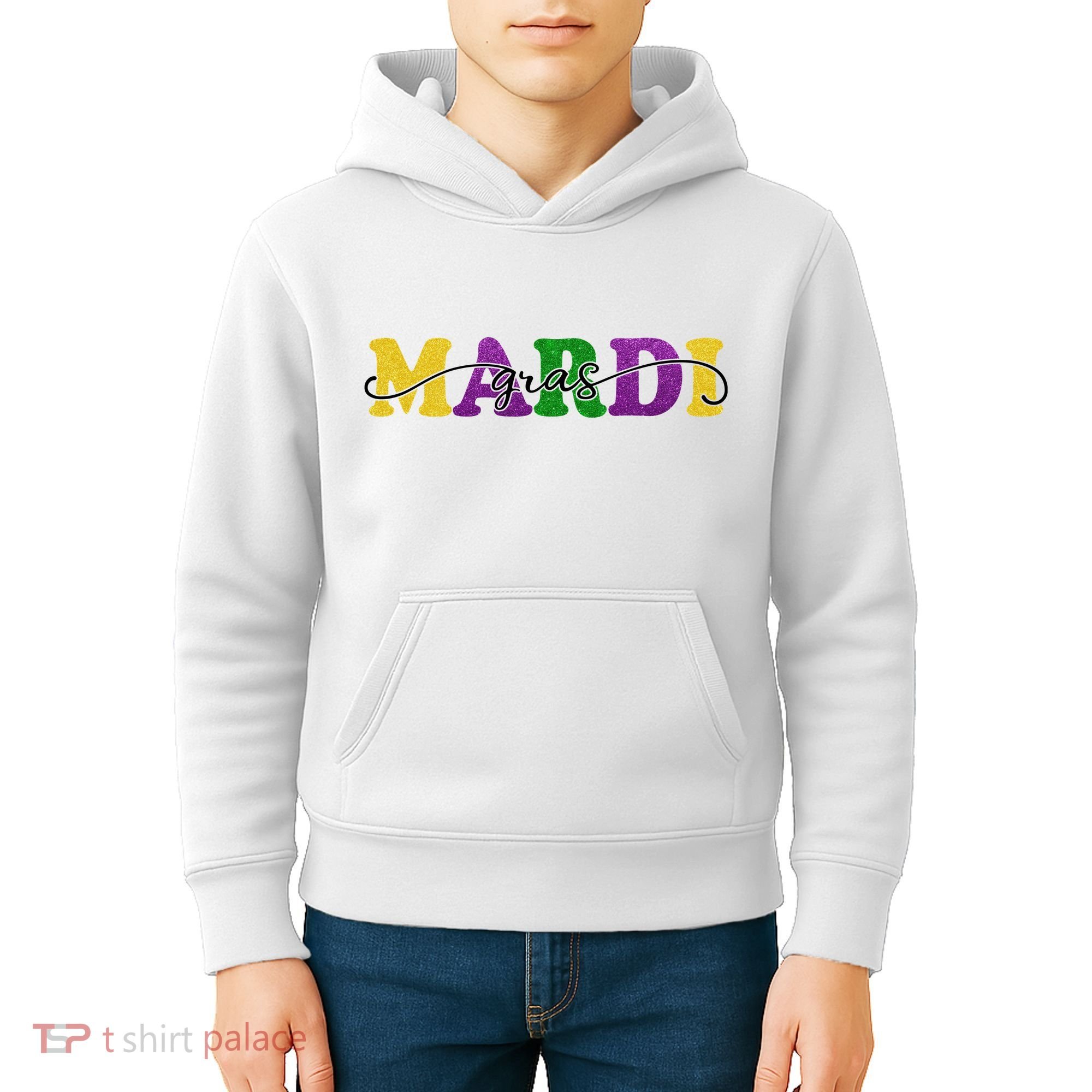 Mardi Gras Celebration Festive Kids Hoodie
