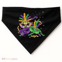 Mardi Gras Carnival New Orleans Celebration USA-Made Doggie Bandana thumb 0