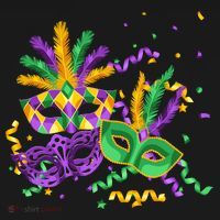 Mardi Gras Carnival New Orleans Celebration Button thumb 1
