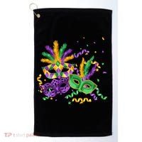 Mardi Gras Carnival New Orleans Celebration Golf Towel thumb 0