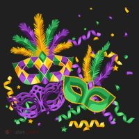 Mardi Gras Carnival New Orleans Celebration Golf Towel thumb 3