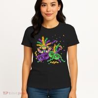 Mardi Gras Carnival New Orleans Celebration Women's T-Shirt thumb 4