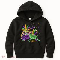 Mardi Gras Carnival New Orleans Celebration Kids Hoodie thumb 0