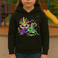 Mardi Gras Carnival New Orleans Celebration Kids Hoodie thumb 3