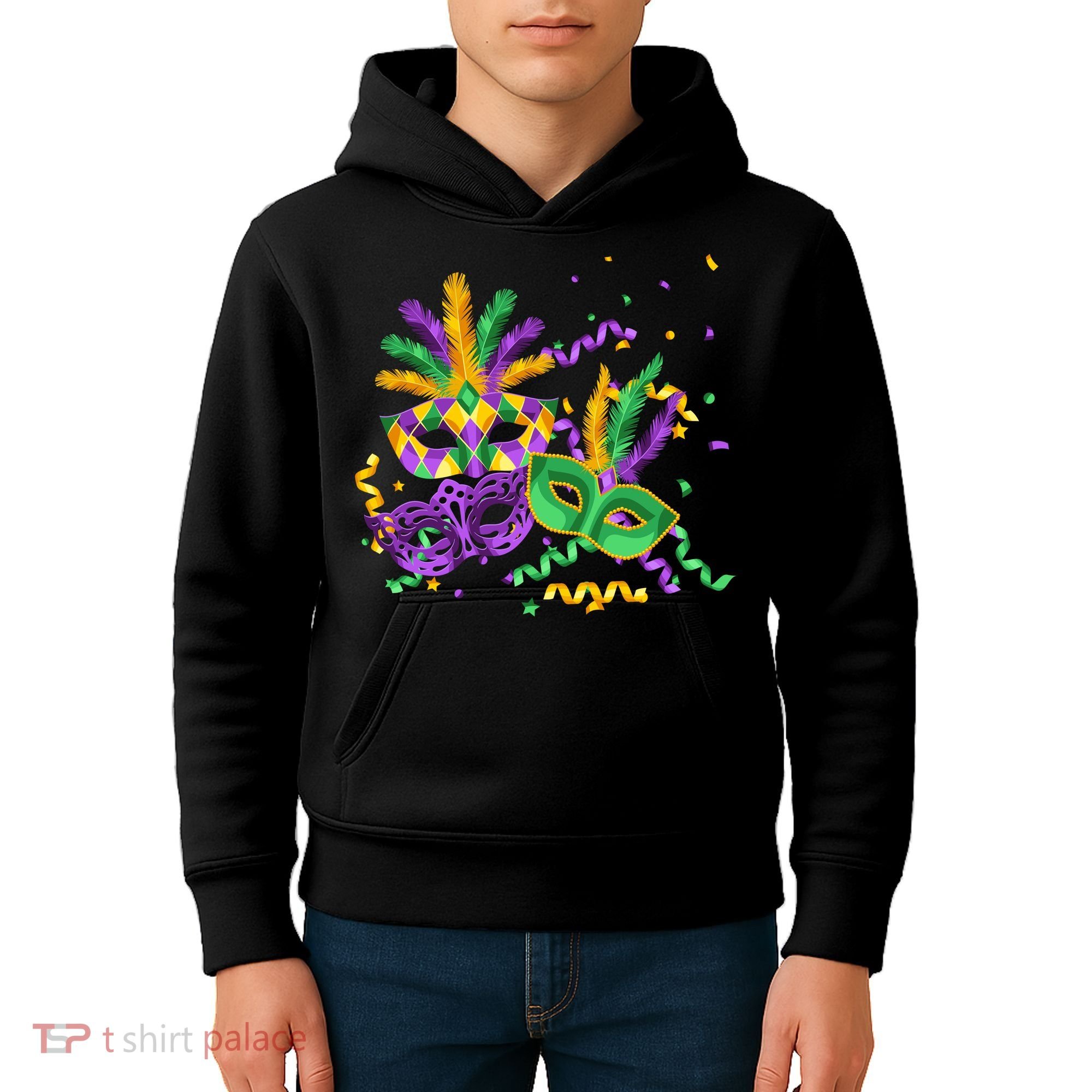 Mardi Gras Carnival New Orleans Celebration Kids Hoodie