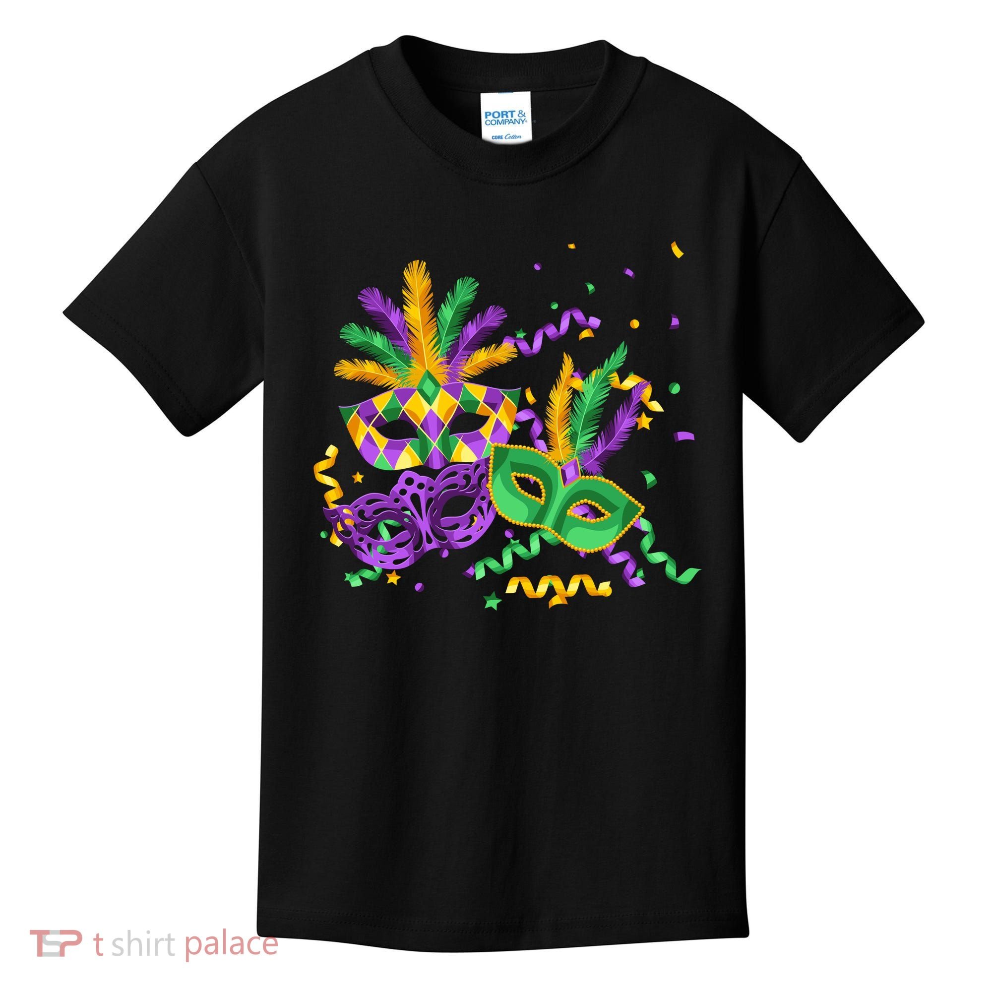 Mardi Gras Carnival New Orleans Celebration Kids T-Shirt