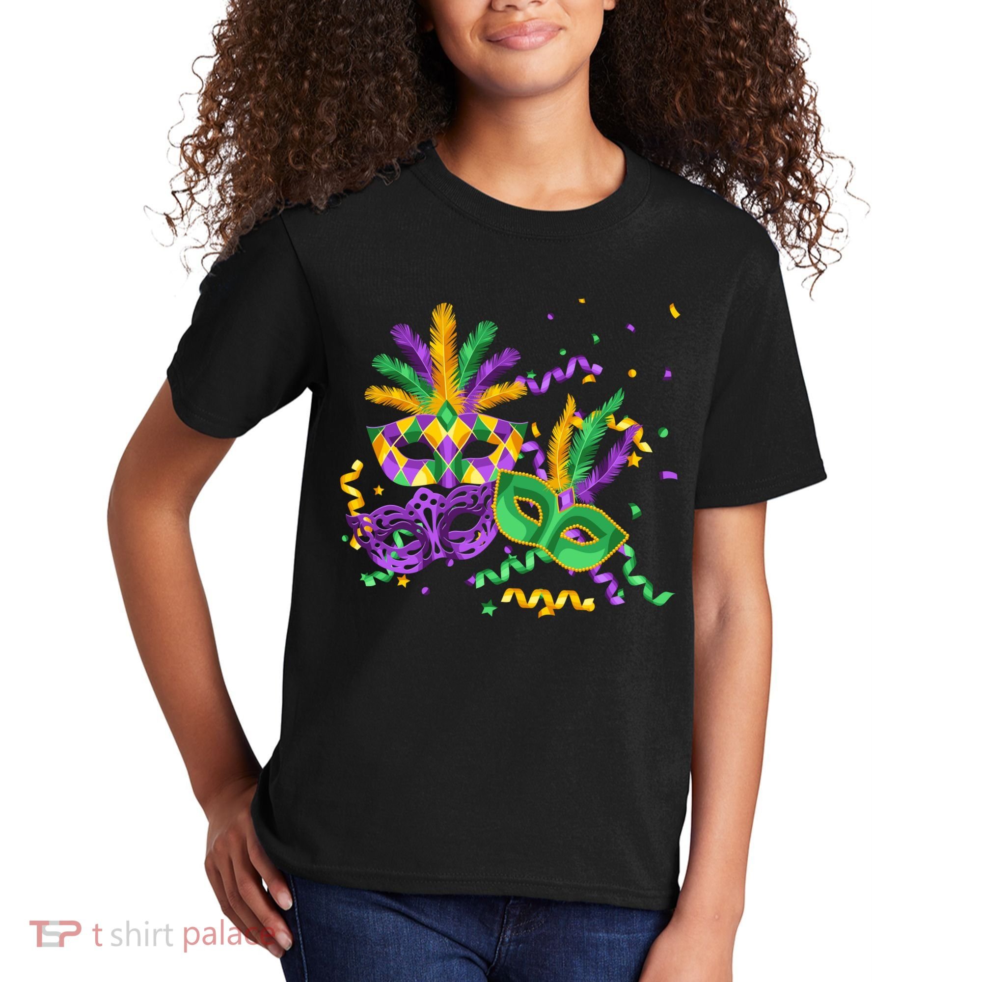 Mardi Gras Carnival New Orleans Celebration Kids T-Shirt