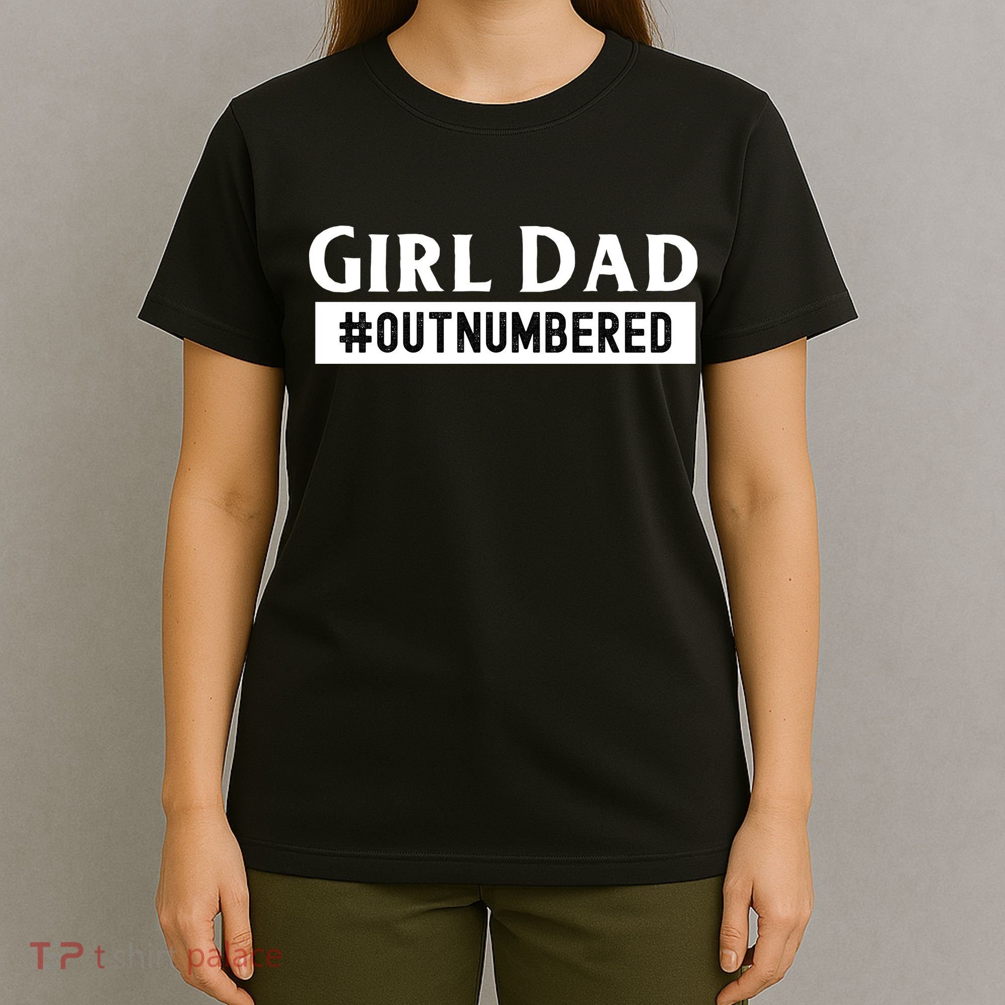 Mens Girl Dad Fathers Day From Wife Daughter T-Shirt