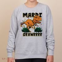 Mardi Gras Dinosaur Celebration Women's Sweatshirt thumb 0
