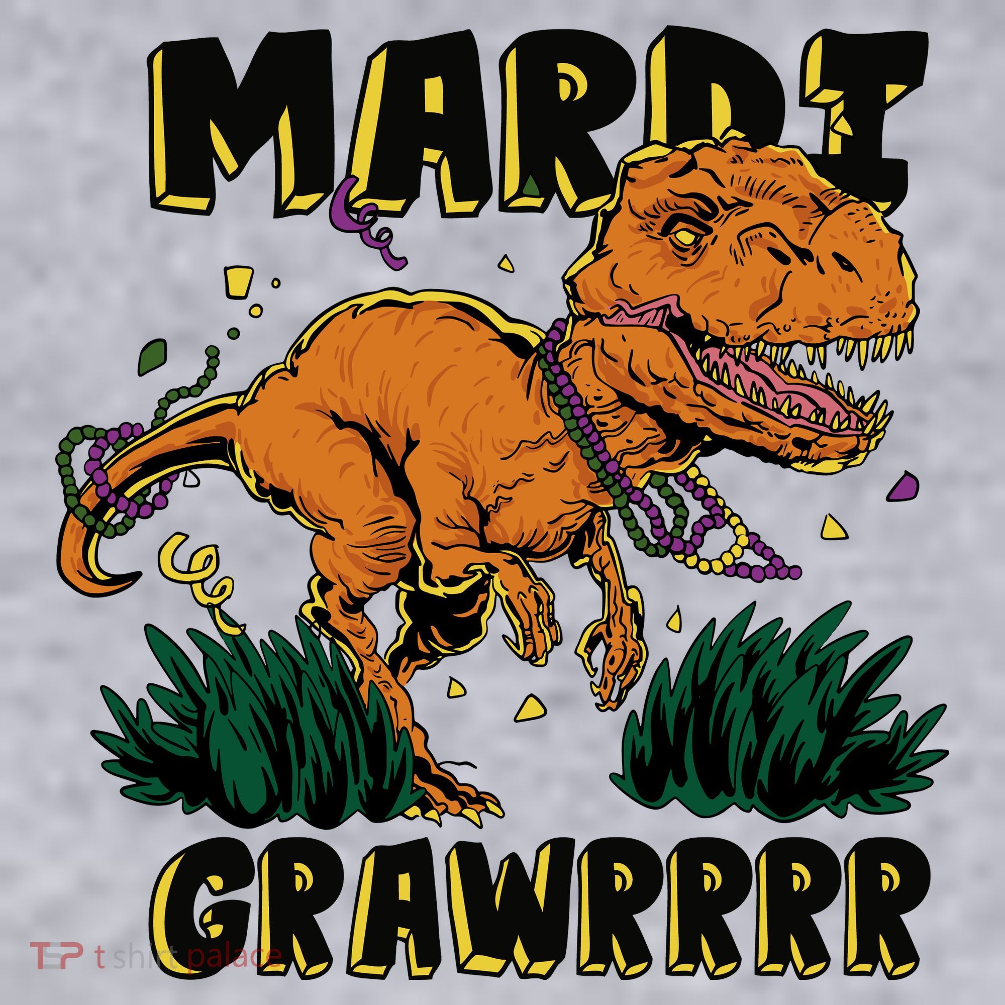 Mardi Gras Dinosaur Celebration Women's Sweatshirt