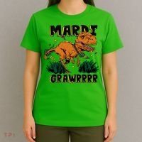 Mardi Gras Dinosaur Celebration T-Shirt thumb 4