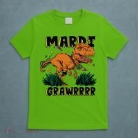 Mardi Gras Dinosaur Celebration T-Shirt thumb 5