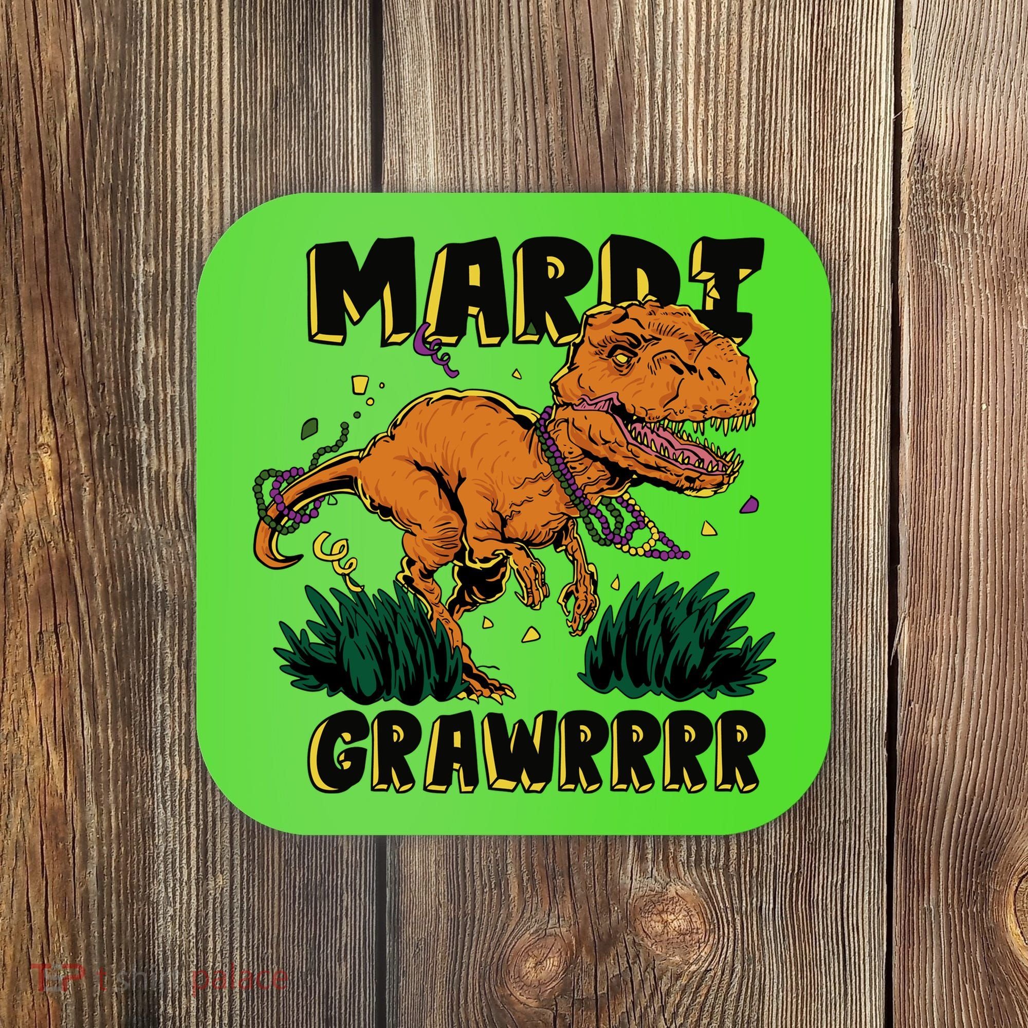 Mardi Gras Dinosaur Celebration Coaster