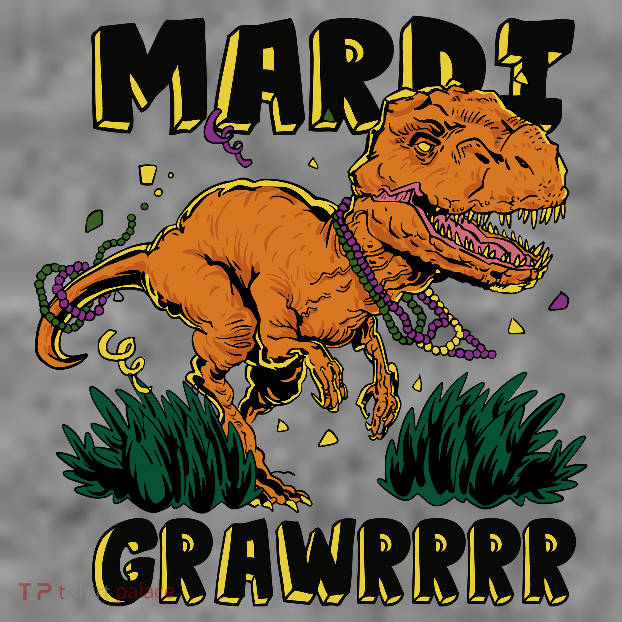 Mardi Gras Dinosaur Celebration Toddler Hoodie