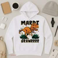 Mardi Gras Dinosaur Celebration Hoodie thumb 3