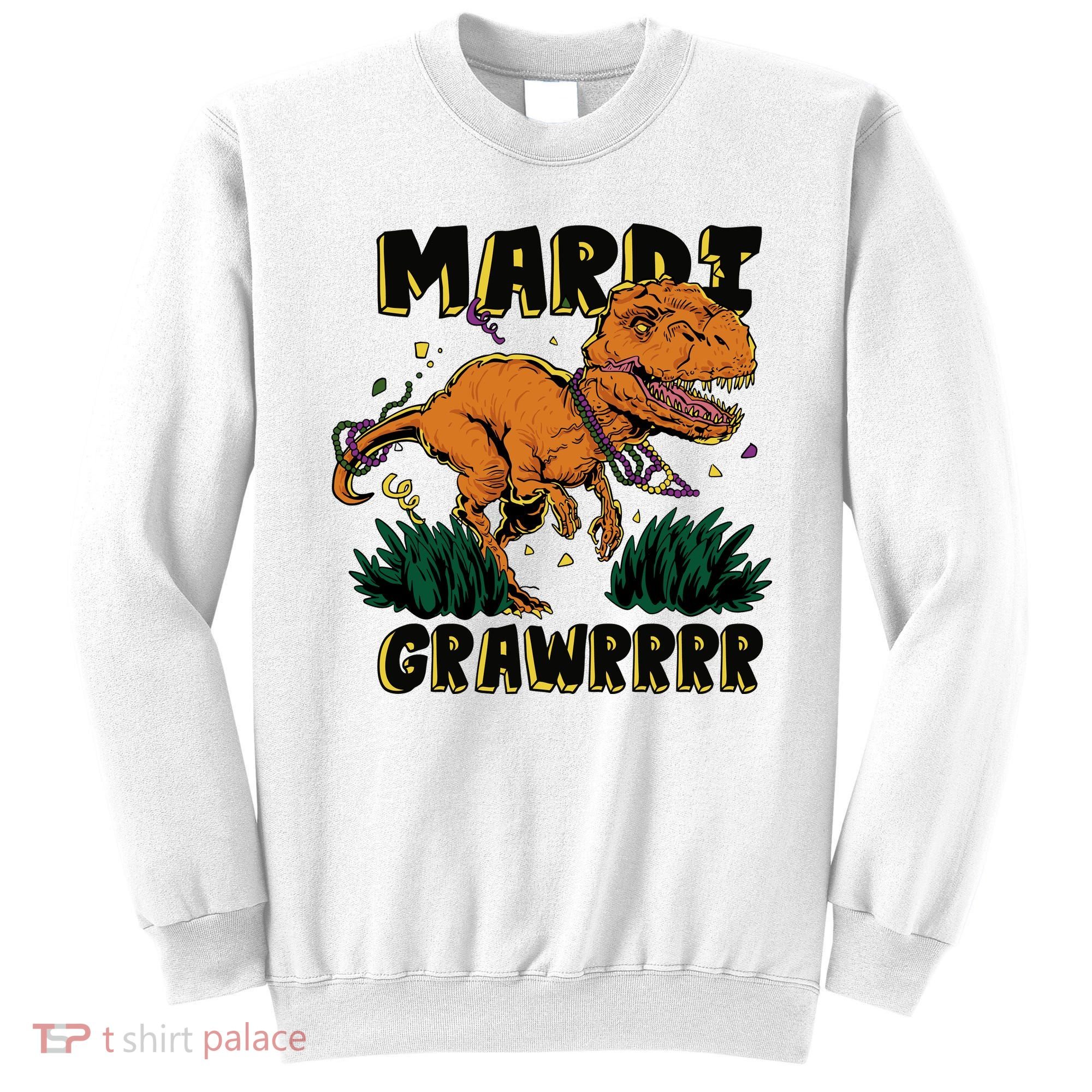 Mardi Gras Dinosaur Celebration Sweatshirt