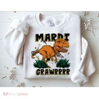 Mardi Gras Dinosaur Celebration Sweatshirt thumb 2