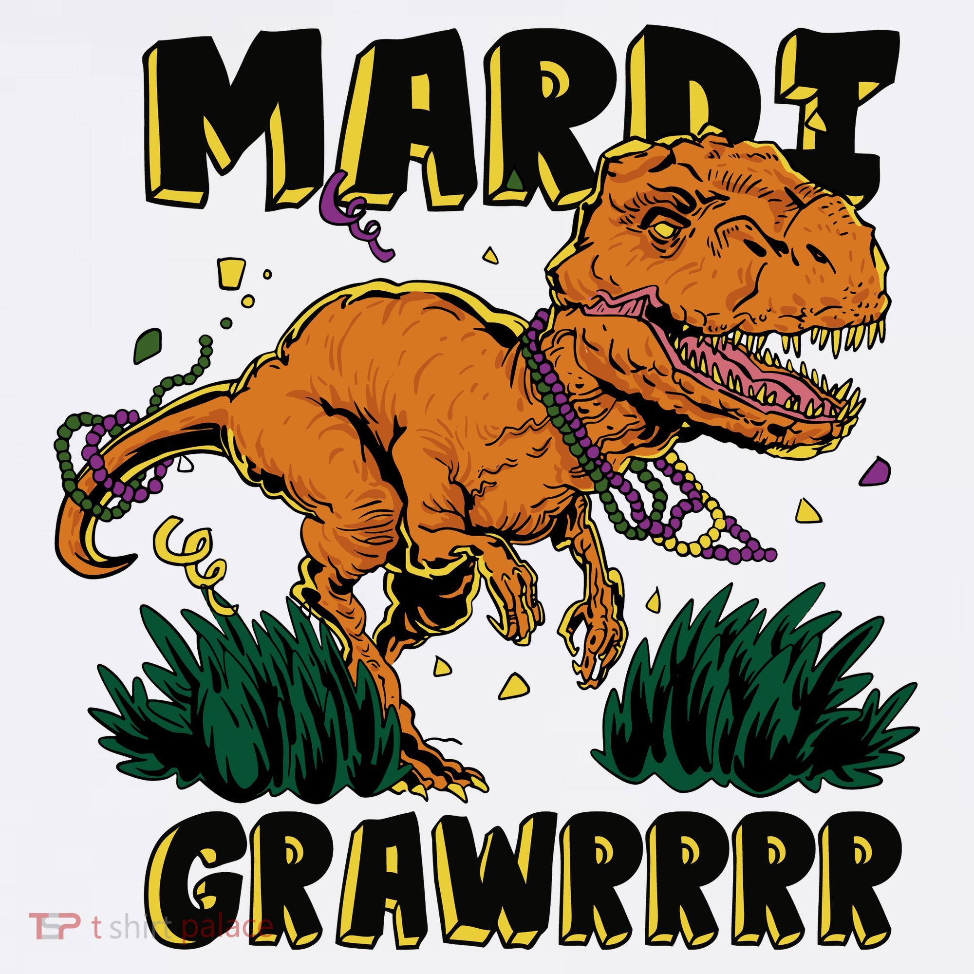 Mardi Gras Dinosaur Celebration Sweatshirt