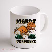 Mardi Gras Dinosaur Celebration Coffee Mug thumb 1