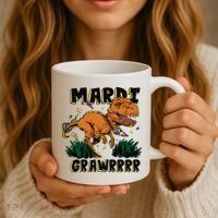 Mardi Gras Dinosaur Celebration Coffee Mug thumb 3