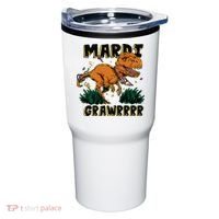 Mardi Gras Dinosaur Celebration Tumbler thumb 0