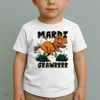 Mardi Gras Dinosaur Celebration Toddler T-Shirt thumb 2