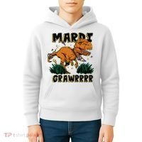 Mardi Gras Dinosaur Celebration Kids Hoodie thumb 4