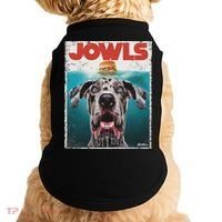 Merle Great Dane Jowls, Paws Top, Blue Eye Brown Dog Mom Dad Doggie Tank thumb 0