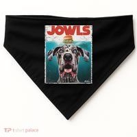 Merle Great Dane Jowls, Paws Top, Blue Eye Brown Dog Mom Dad USA-Made Doggie Bandana thumb 0