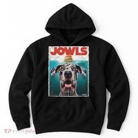 Merle Great Dane Jowls, Paws Top, Blue Eye Brown Dog Mom Dad Hoodie thumb 0
